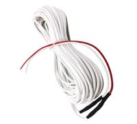 Cable, Carbon Fiber Stranded Conductor Rubber Insulated Heating Cable Flame Retardant SRAG 1K-48K Red 20 Meters(24 K)