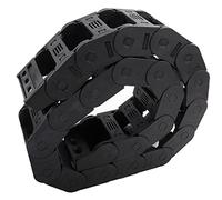 Cable Carrier Drag Chain 100cm 25 x 57mm Nylon Open Both Side Wire Carrier | Quiet operation with reinforced nylon construction for engraving machine accessory applications with open both side design