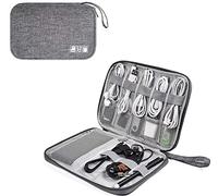 Cable Case Cable Organiser Bag Electronics Organiser Oxford Fabric Shockproof Material Surface Waterproof Travel Cable Bag for USB Cable Drive SD Card Charger Hard Disk