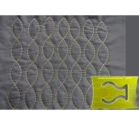 Cable, Celtic Motif & Petals Free Motion Quilting Ruler for Domestic Machines