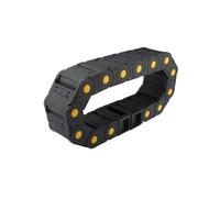 Cable Chains R55~R125 20x25 20x38 20x50 20x57 Plastic Trailer Cable Closed/No Opening 1m Length Yellow Dot Upgrade for(55mm,20x38mm,Enclosed)