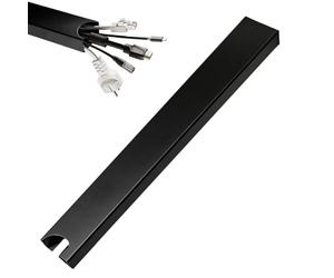 Cable Channel for Cables - Without Holes Under the Desk 37.8 cm Magnetic Vertical | Vertical Hide Wires | for Living Room Study Room Apartment Internet Office
