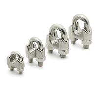 Cable Clamps, 304 Stainless Steel U Type Wire Rope Clamp 10 pcs M2-M16(2pcs M6)