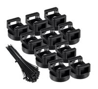 Cable Clip - Wire Holder Clips with Magnet | Nylon Zip Ties Attached Home Organizer Tool Versatile for Renters Tech Enthusiasts Metal Cabinets Basements