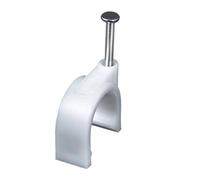 Cable Clips 100 Pcs U Shape Nail Clip Wall Hanging Stainless Steel 4-12mm Management(12mm)