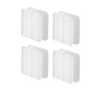 Cable Clips, 4-Piece Management Set, No Drilling, Wire Clips to Tidy Under the Desk, for Bedside Table, Living Room, Desk, Student Room, Telephone, Computer Charger
