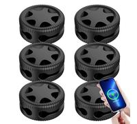 Cable Clips - 6 Pieces in Adhesive Silicone Material, Clips to Fix Cables to the Desk, for Bedside Table Study Home Office, Telephone, Tablet and Computer