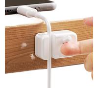 Cable Clips - Cord Organizer for Desk | Cables Holders | Desktop Charging Cords Holder Organizers | Wire Management Keeper Adhesive Charger Clip for Home Nightstand Car Wall Desktops Phone Use