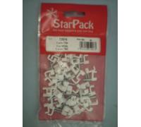 Cable Clips Flat White for 1.0mm Twin and Earth 72074