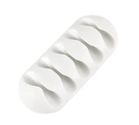 Cable Clips Holder Silicone Self Adhesive Cable Tidy Clips Management Desktop Cable Holder Drop Cord Organizer for USB Power Cord Mouse Cable, White