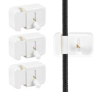 Cable Clips, Wire Tidy Organiser with Clasp Lock - 3 Pack Desk Cable Management, Adhesive Phone Charging Cord Holder for PC Car Wall Home Office AccessoriesF6-BGLXQ