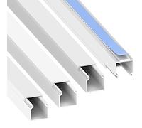 Cable Coach Cable duct (self-adhesive) 15x15 mm made of PVC, colour: white, 4 m (4 x 1 m length)