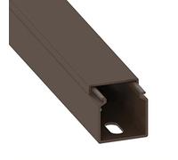 Cable Coach L2525BR1 25 x 25 mm 1 m Cable Tidy with Hole in Base - Brown