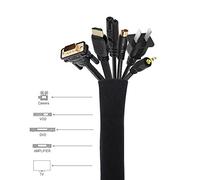 Cable Concealer Management Sleeve Wire Organizer Premium Neoprene Cord Cover Protector for TV Computer Fridge Home Office 50cm 100cm (1)