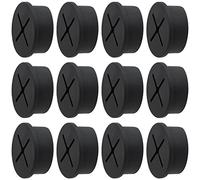 Cable Cord Grommet 1 Inch Flexible Wire Rubber Grommets for Desk and Other Furnitures Wire Hole Cover Cable Management Wire Organizer Cable Pass Through(12 Pack)