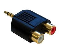 Cable-Core 3.5mm Jack to 2 x RCA female Phono connector plug