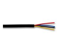 Cable-Core Alarm Cable Black 4 Core Burglar Security System Wire Per 5 metres 5m