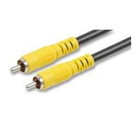 Cable-Core Phono Male to Male Plug Cable Lead Digital Audio / Composite Video Coaxial 10m