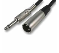 Cable-Core - XLR MALE TO 1/4" 6.35mm JACK LEAD unbalanced mic patch cable 5m
