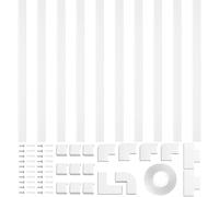 Cable Cover - Fire-resistant Wire Cover | Multifunctional Cable Trunking | Environmentally Friendly TV Cables Hider | Cables Trunking Self Adhesive To Hide A Single Power Cord In Home And Offices