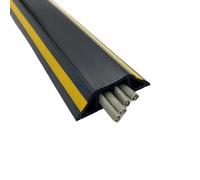 Cable Cover Floor Cable Cover PVC Cord Protector Self-Adhesive Power Extension Electric Wire Duct Slot Manage For Home(50mm wide brown)
