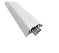 Cable Cover Floor Cable Cover PVC Cord Protector Self-Adhesive Power Extension Electric Wire Duct Slot Manage For Home(50mm wide white)