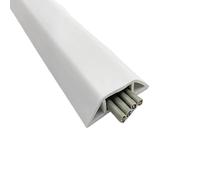 Cable Cover Floor Cable Cover PVC Cord Protector Self-Adhesive Power Extension Electric Wire Duct Slot Manage For Home(50mm wide white)