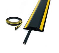 Cable Cover for Floor, Cord Protector with 3 Channels for Cords, Cables and Wires - Ideal for Office, Home, Workshop, or Warehouse Use