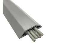 Cable Covers Floor Cable Cover PVC Cord Protector Self-Adhesive Power Extension Electric Wire Duct Slot Manage For Home(50mm wide grey)