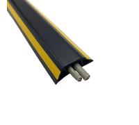 Cable Covers Floor Cable Cover PVC Cord Protector Self-Adhesive Power Extension Electric Wire Duct Slot Manage For Home(40mm wide brown)