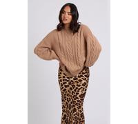 Cable Crew Neck Jumper Urban Bliss Stone S