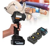 Cable Cutter Power Tools 18v Electric Ratchet Cordless Gear Type Scissors-Max Cutting Range 45/65/75mm,Battery Powered with 2pcs Rechargeable Battery,65mm