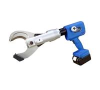 Cable Cutter Ratchet Electric Hydraulic Rechargeable Cordless with 2 Batteries, 80 KN Crimping for Efficient Wire Cutting