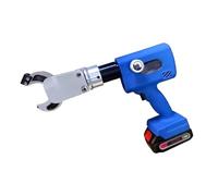 Cable Cutter Ratchet Electric Hydraulic Rechargeable Cordless with 2 Batteries, 80 KN Crimping for Efficient Wire Cutting