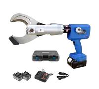 Cable Cutter Ratchet Portable Electric Hydraulic Kit, Cordless with Removable Batteries, High 80KN Crimping for Efficient Cutting, for Heavy-Duty Cables