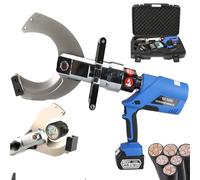 Cable Cutter, Rechargeable Hydraulic with LED Indicator, 120kN Electric Ratchet, Wire Cutting Tool for Copper Al Armoured
