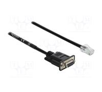 Cable; D-Sub 9pin Female, RJ45 Male; 2m; Black; Cat 5e 64297