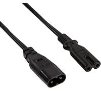 Cable de alimentacion Extender C7 °C8 2 Meters Black, cablepelado®