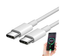 Câble de type C type câble USB USB - 120 W de Charge rapide 3,28 pieds | Interfaces double à connexion rapide, sortie 6 A, charge les ordinateurs portables,