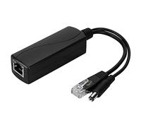 Cable divisor adaptador POE de 48V a 12V, inyector de fuente de alimentación ABS duradero para cámaras de seguridad
