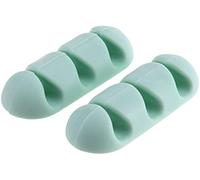 Cable Drop Cord Hook Cord Storage Cable Clip Desk With Adhesive Sheet pc Wiring Stop Office/Household Green Fashion with nice