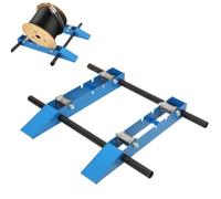 Cable Drum Roller Reel Dispenser Adjustable Cable Drum Stands Compatible with Cable Reels Diameter 30cm -120cm, Max Load 3307lbs/ 1500KG