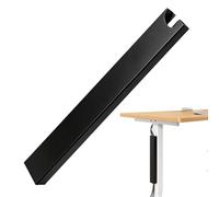 Cable Duct Cable Organisation, Magnetic Attachment, No Drilling, Under Table Leg, 35 cm Length, Cable Hiding Rail, for Home Office, Keyboard, Kitchen Appliances, Tables, Bookshelves, Kitchen Worktop