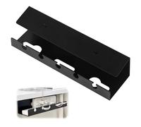 Cable Duct Desk, 40 cm Polystyrene Cable Holder, Table Cable Management, Cable Management Desk for Cable Hiding, for All Types of Cables Indoors, Home, Office (Black)