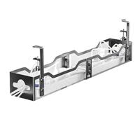 Cable Duct Desk, Cable Management Desk without Drilling, Black, Includes Accessories