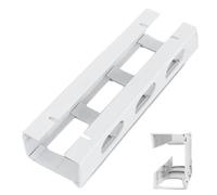 Cable Duct Desk Set of 2, Cable Management Desk, No Drilling, Cable Management Under Desk, Desk Accessories, Cable Management Cable Tray Table, Black, Cable Duct Desk Black