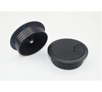 Cable Entry for Table, Black, for Dinator, Plastic, 53 mm, 2 PiecesIngenious Processing