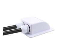 Cable Entry Gland - Waterproof Solar Double Cables Entries Glands, Reliable Weatherproof Wire Holder | Entryy Glandd Housing UV Resistant ABS Box For RV Boat Campervan Yacht Roof Solarr Panels