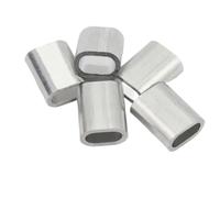 Cable Ferrule 100PCS, Aluminum Crimping Loop Sleeve For Wire Rope(M0.5)