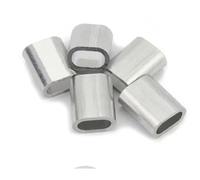 Cable Ferrule 100PCS, Aluminum Crimping Loop Sleeve For Wire Rope(M0.8)